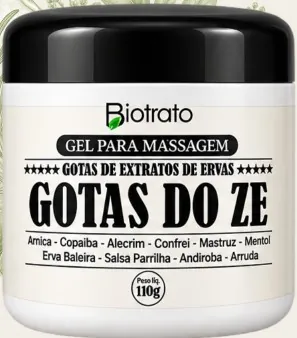 Gel para massagem Gotas do Zé